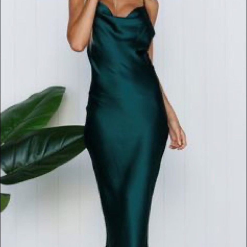 paper heart silk dress